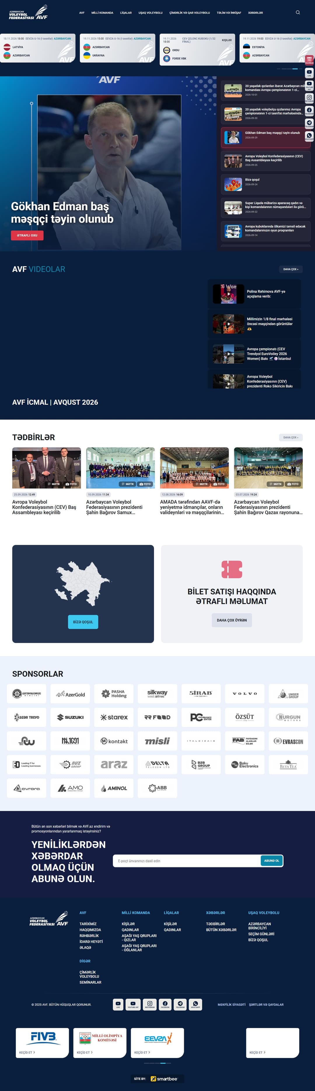 Azərbaycan Voleybol Federasiyası, ekran 1