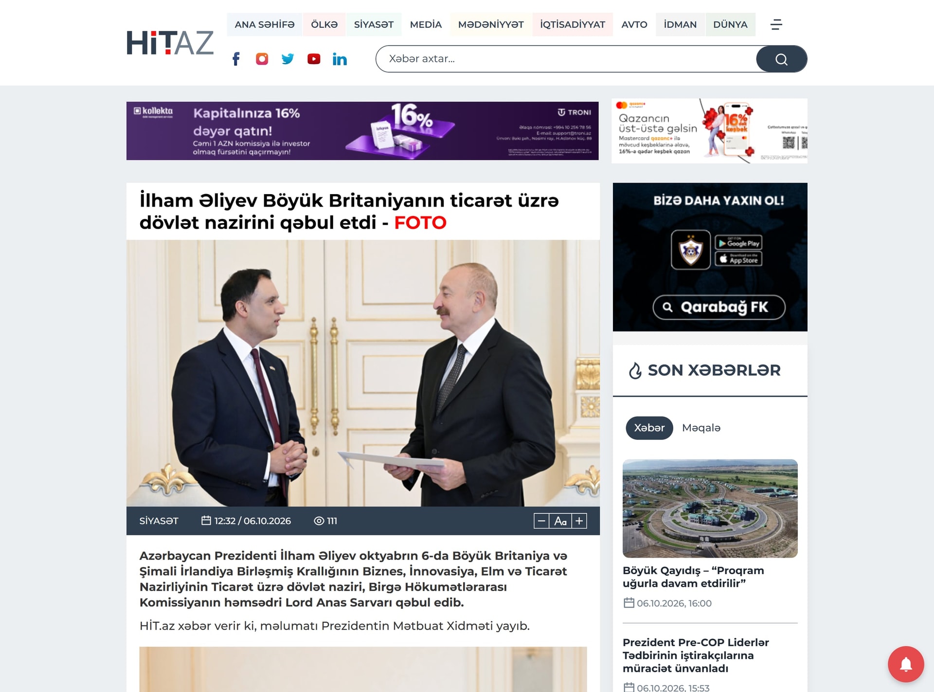 Hit.az, ekran 5