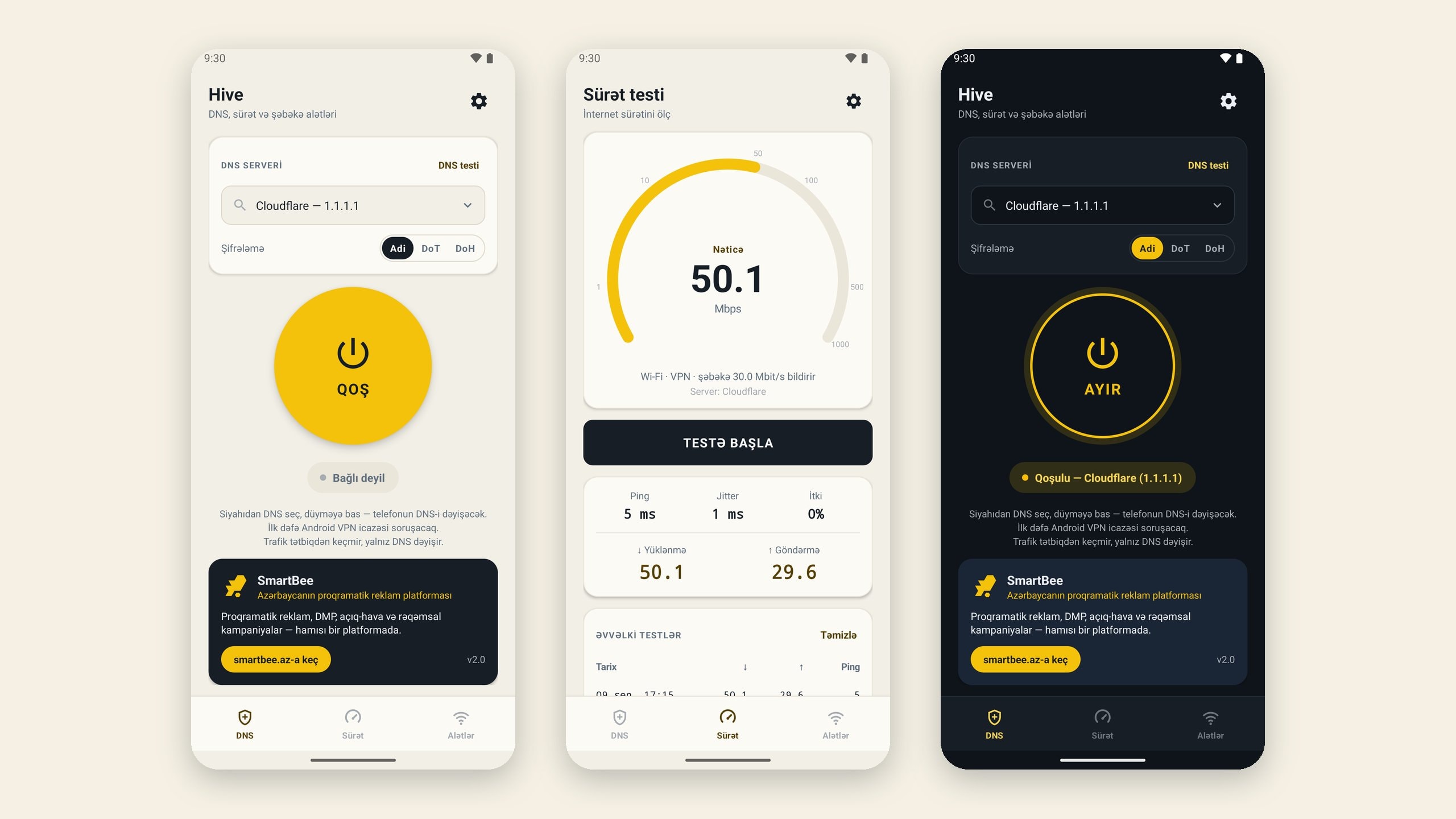 Hive DNS — mobile app