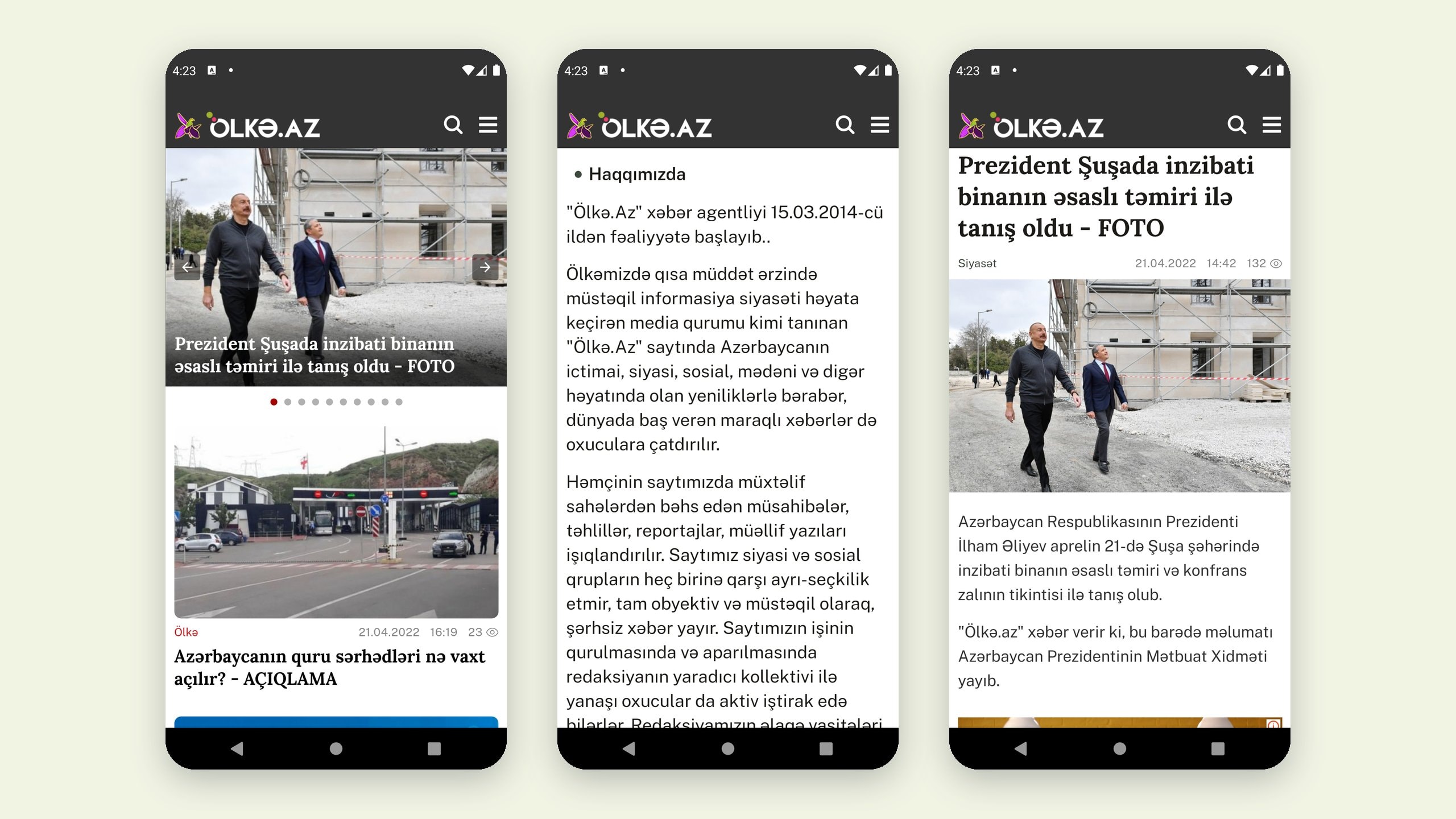 Olke.az — mobile app